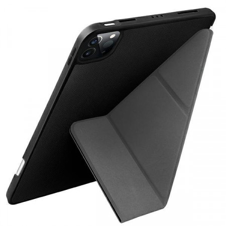Антибактериален калъф тип книга с място за стилус UNIQ Transforma - iPad Pro 11" (2nd gen 2020) / Pro 11" (3rd gen 2021) / Pro 11" (4th gen 2022) ebony black