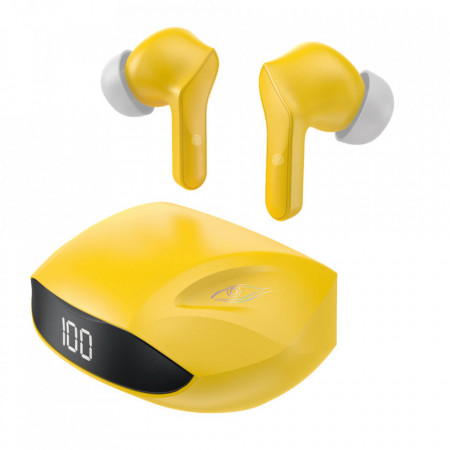 Безжични bluetooth слушалки Dudao U16H Gaming TWS жълти