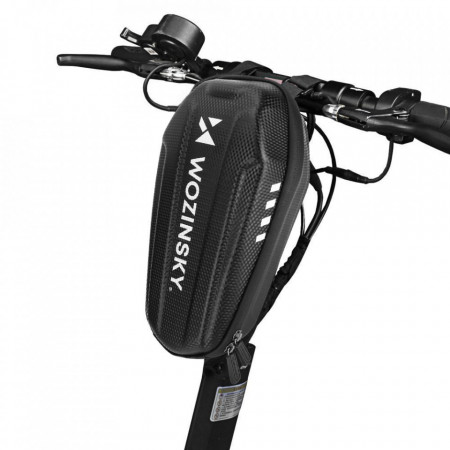Водоустойчива чанта за кормило на велосипед / скутер WOZINSKY 2л (WSB3BK) черна