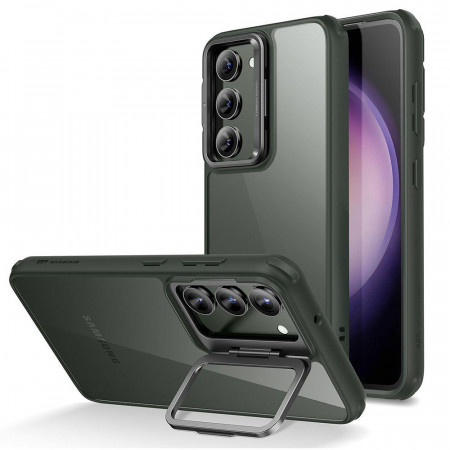 Гръб със стойка ESR Classic Kickstand - Samsung Galaxy S23+ прозрачен / зелен