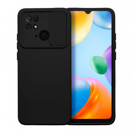 Гръб с подвижно покритие за камерата Slide - Xiaomi Redmi 10C черен