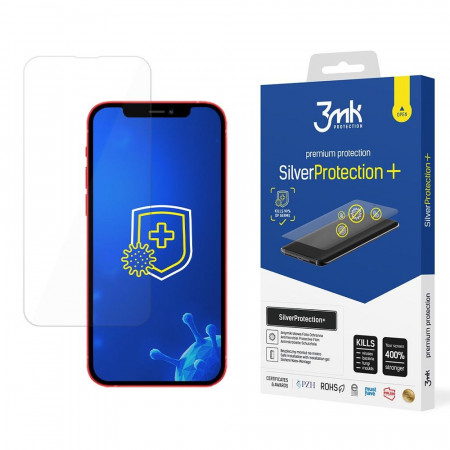 Гъвкав протектор с антимикробно покритие 3mk Silver Protection+ - iPhone 13 / 13 Pro / 14