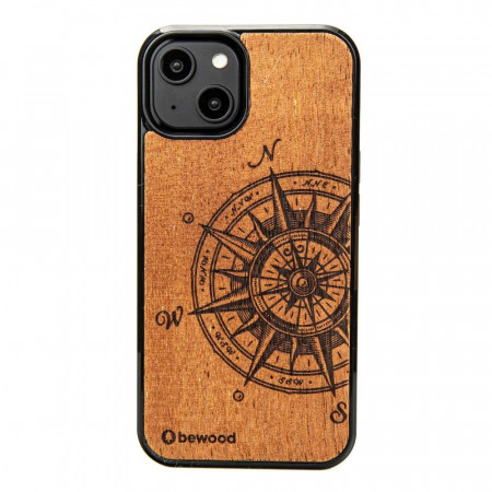 Дървен гръб BEWOOD Traveler Merbau - iPhone 15 Plus кафяв