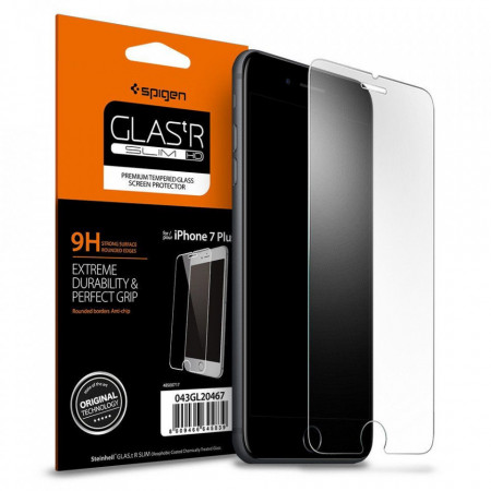 Закален стъклен протектор SPIGEN Align Master TR Slim с инструмент за поставяне - iPhone 7 Plus / 8 Plus