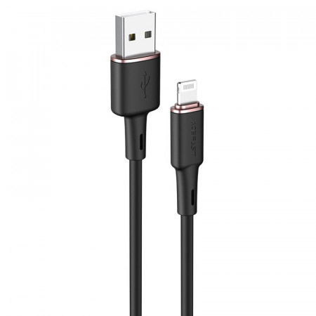 Кабел за зареждане и данни ACEFAST MFi USB Type A към Lightning 1.2m 2.4A черен (C2-02 черен)