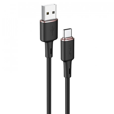 Кабел за зареждане и данни ACEFAST USB Type A към USB Type C 3A 1.2m (C2-04) черен