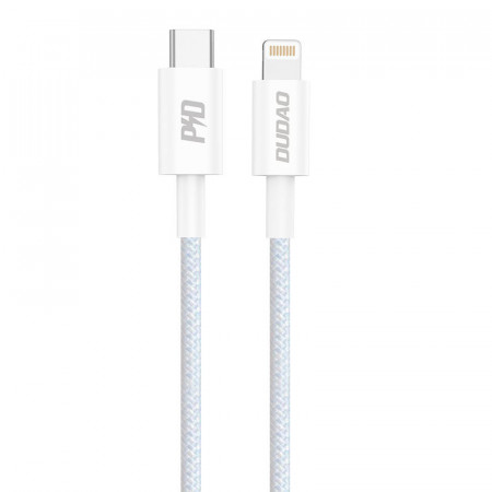 Кабел за зареждане и данни DUDAO USB Type C към Lightning Power Delivery 20W (L6E) син