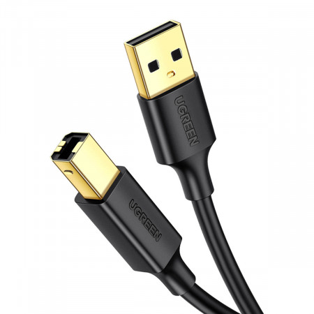 Кабел за принтер UGREEN USB Type A към USB Type B 480Mb/s 5m черен (US135)