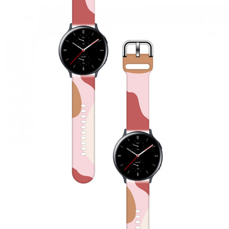 Каишка за часовник Strap Moro - Samsung Galaxy Watch4 Classic 42mm wristband bracelet (12) черен камуфлаж