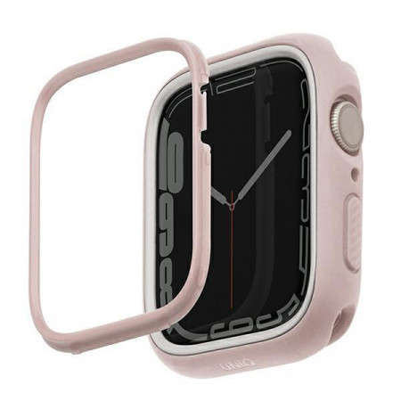 Калъф за корпус с рамка UNIQ Moduo - Apple Watch 40mm SE / 41mm Series 8 / 41mm Series 7 / 40mm Series 6 / 40mm Series 5 / 40mm Series 4 blush-white