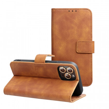 Калъф тип книга FORCELL Tender - Xiaomi Redmi Note 12 4G кафяв