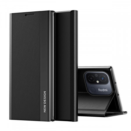 Калъф тип книга Sleep Pro - Xiaomi Poco C55 / Redmi 12C / Poco C55 черен