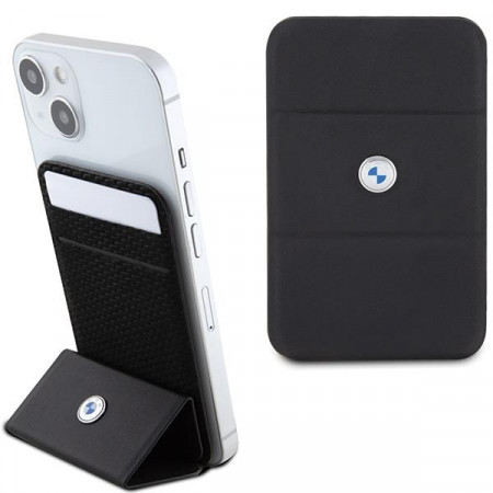 Магнитен джоб за карти със стойка BMW Signature Collection BMWCSMRSK MagSafe черен