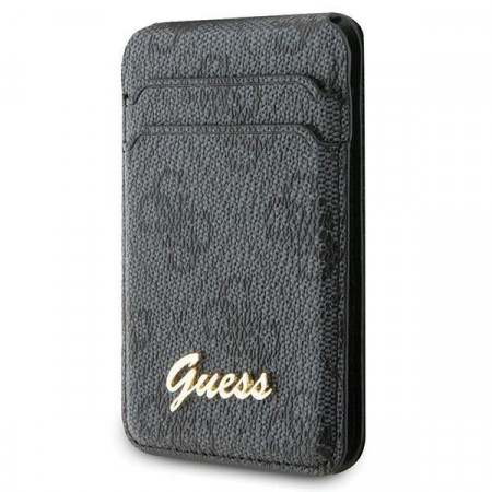 Магнитен джоб за карти със стойка GUESS 4G Classic Logo GUWMSHG4SHK MagSafe черен