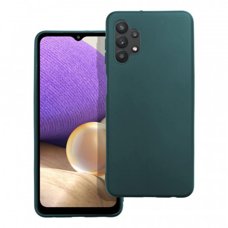 Матов силиконов гръб MATT - Samsung Galaxy A32 тъмнозелен