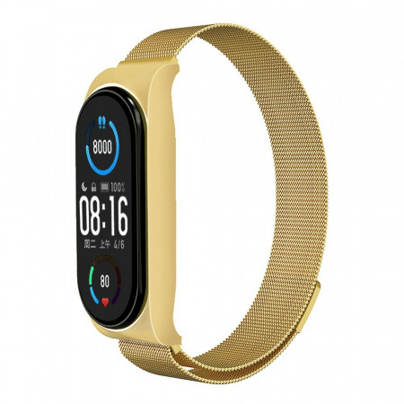 Метална магнитна каишка за часовник - Xiaomi Mi Band 5 / 6 / 7 (03)