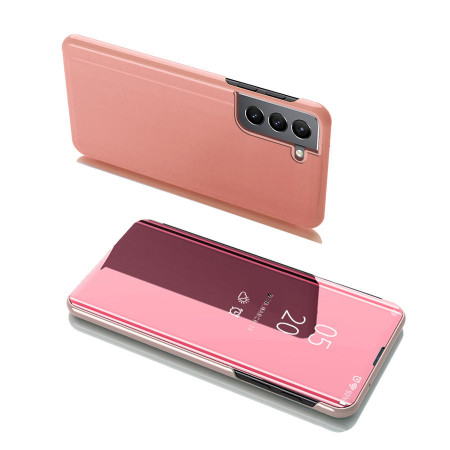 Огледален калъф тип книга Clear View - Samsung Galaxy S22 Plus 5G розов