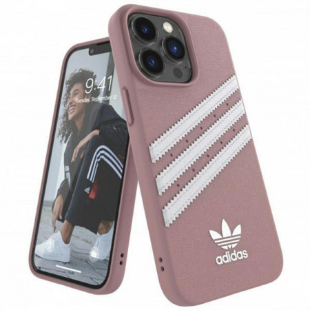 Оригинален гръб ADIDAS OR Molded PU - iPhone 13 Pro розов