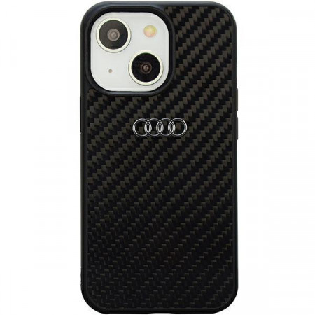 Оригинален гръб AUDI Carbon Fiber AU-TPUPPCIP14-R8 / D2-BK - iPhone 14 черен