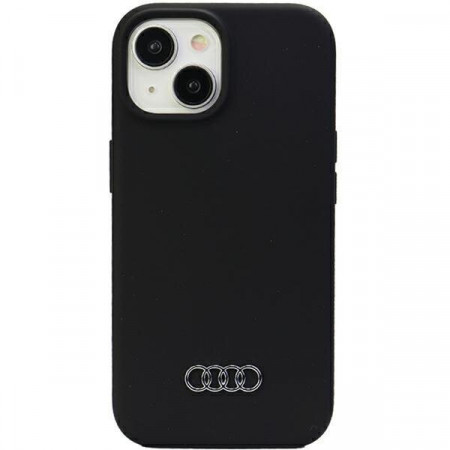 Оригинален гръб AUDI Silicone - iPhone 15 Plus черен