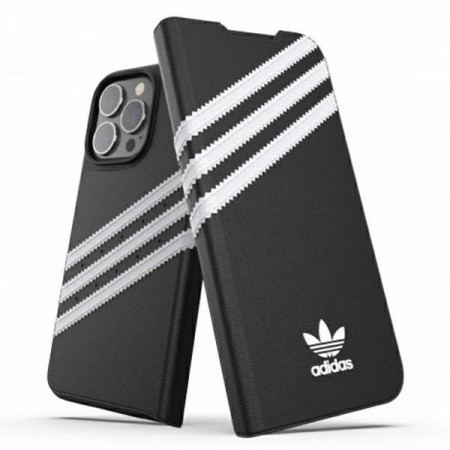 Оригинален калъф тип книга ADIDAS OR PU - iPhone 13 Pro черен