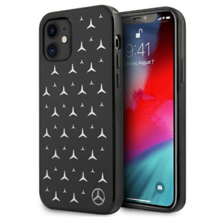 Оригинален твърд гръб MERCEDES Stars MEHCN61ESPBK - iPhone 11 сребрист