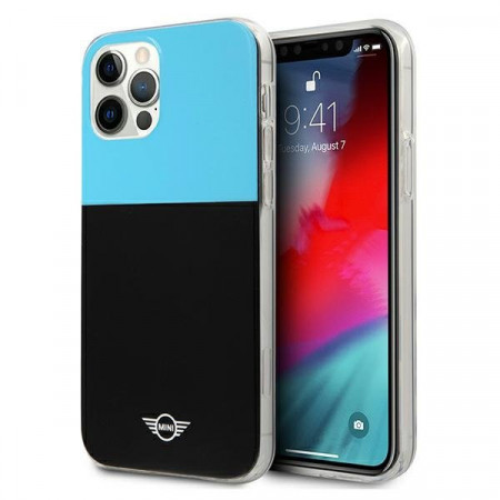Оригинален твърд гръб MINI Color Block MIHCP12LPCUCBLB - iPhone 12 Pro Max син