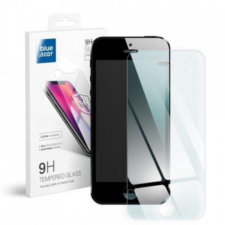 Плосък закален стъклен протектор Blue Star - iPhone 5 / 5c / 5s / SE