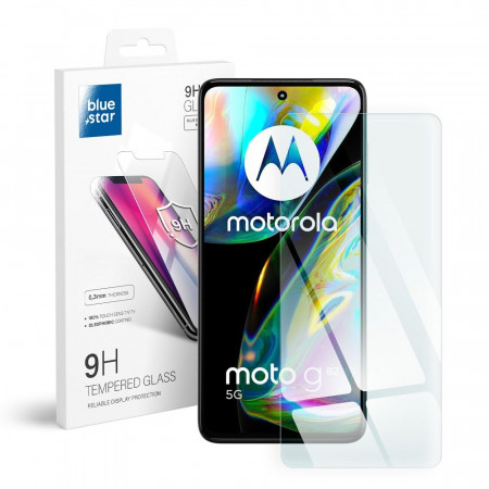 Плосък закален стъклен протектор BLUE STAR - Motorola G82
