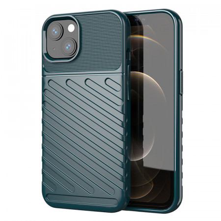 Подсилен гръб Thunder - iPhone 13 mini зелен