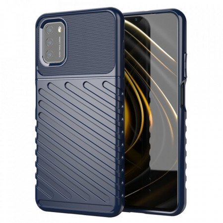 Подсилен гръб Thunder - Xiaomi Poco M3 / Redmi 9T син