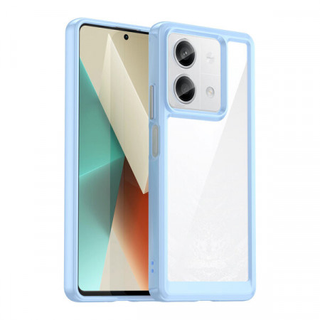 Прозрачен гръб с гел рамка Outer Space - Xiaomi Redmi Note 13 Pro 5G син