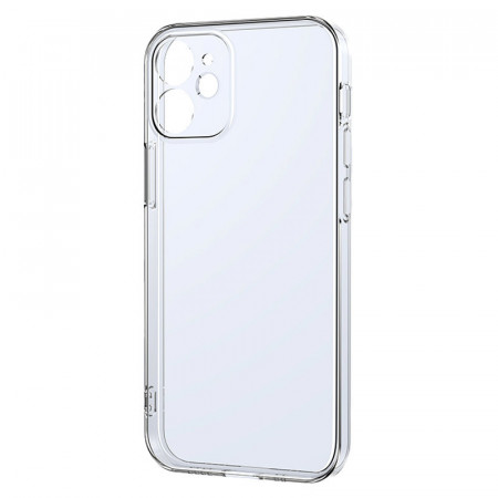 Прозрачен ултратънък гръб JOYROOM New Beauty с цветна рамка - iPhone 12 mini прозрачен