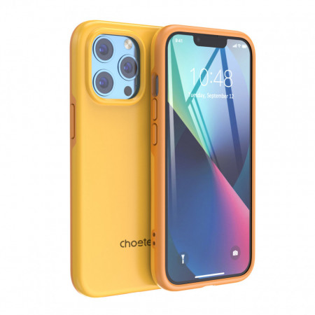 Противоударен гръб CHOETECH MFM Anti-drop MagSafe - iPhone 13 Pro оранжев