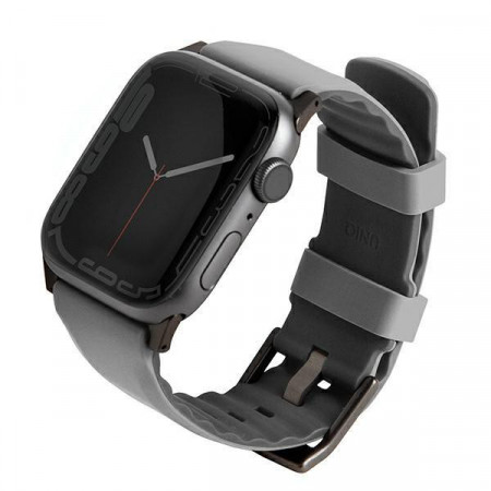 Силиконова каишка за часовник UNIQ Linus - Apple Watch Series 4/5/6/7/8/SE/SE2/Ultra 42/44/45mm сива