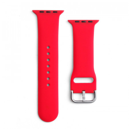Силиконова каишка APS - Apple Watch 41mm Series 9 / 41mm Series 8 / 41mm Series 7 / 40mm Series 6 / 40mm SE / 40mm Series 5 / 40mm Series 4 / 38mm Series 3 / 38mm Series 2 червен