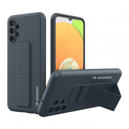 Силиконов гръб със стойка WOZINSKY Kickstand - Samsung Galaxy A04s / A13 5G син