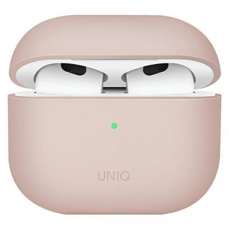 Силиконов калъф за слушалки UNIQ Lino - AirPods 3 розов