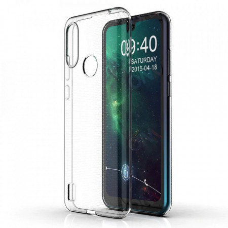 Тънък силиконов гръб 0.5mm - Motorola Moto E6i / E6 Plus прозрачен