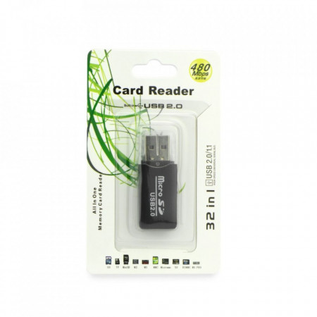 Четец за micro SD карта към USB 2.0 черен
