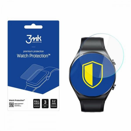 3 бр. гъвкав протектор с пълно покритие 3mk Watch Protection v. Flexible Glass Lite - Xiaomi Mi Watch S1