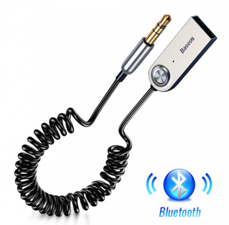 Bluetooth аудио приемник BASEUS BA01 bluetooth 5.0 с кабел мини жак 3.5mm (CABA01-01) черен