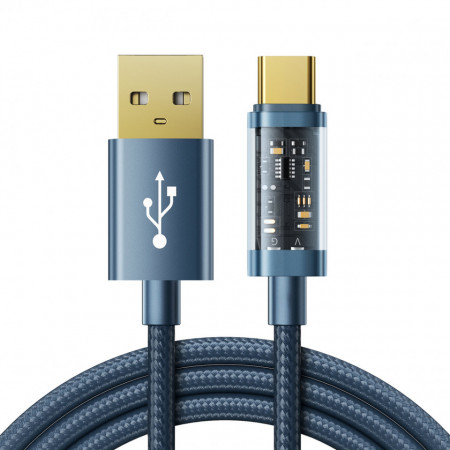 JOYROOM USB кабел - USB Type C - charging / data transmission 3A 1.2m син (S-UC027A12)