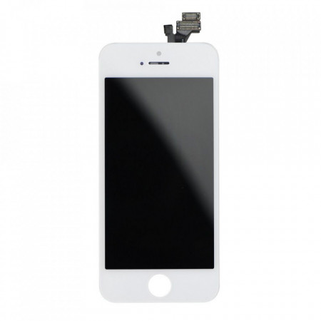 LCD екран - iPhone 5 с дигитайзер (Tianma AAA) бял