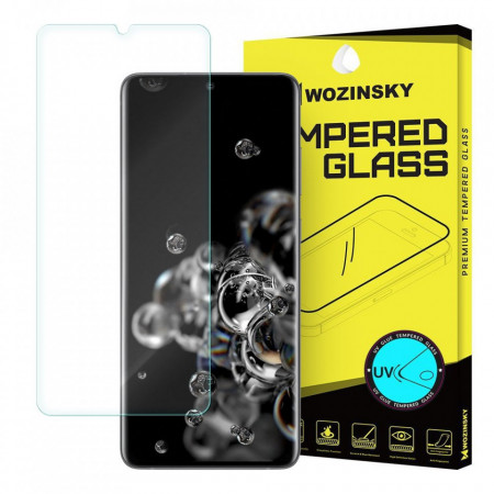 UV стъклен протектор WOZINSKY със сензор за пръстов отпечатък без UV лампа и лепило - Samsung Galaxy S20 Ultra / S20 Ultra 5G