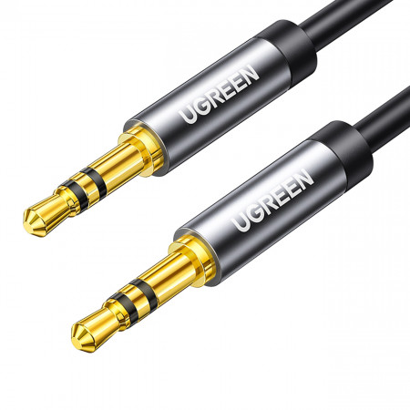 Аудио кабел UGREEN жак 3.5mm 1m черен (AV119)