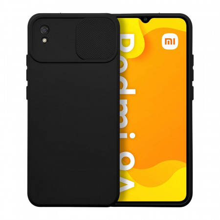 Гръб с подвижно покритие за камерата Slide - Xiaomi Redmi 9A / 9AT черен