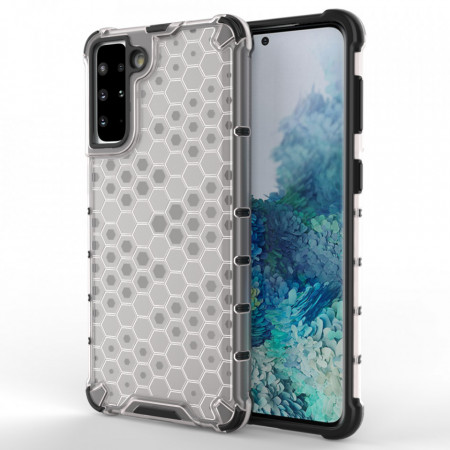 Гръб Honeycomb Armor със силиконов бъмпер - Samsung Galaxy S22 прозрачен