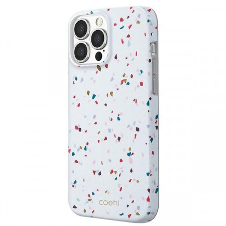 Гръб UNIQ Coehl Terrazzo - iPhone 13 Pro натуралнобял