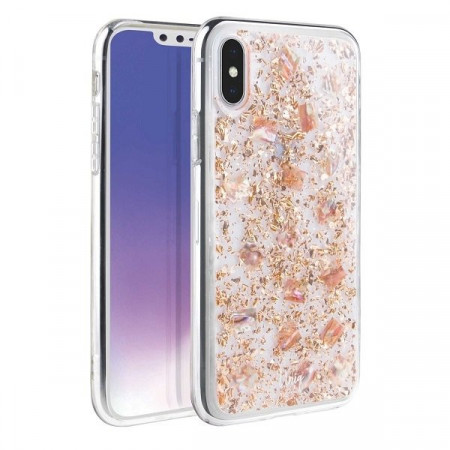 Гръб UNIQ Lumence Clear - iPhone XS Max розово злато